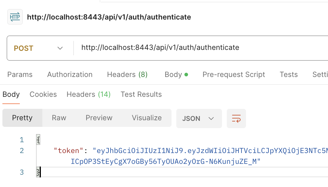 Postman auth test